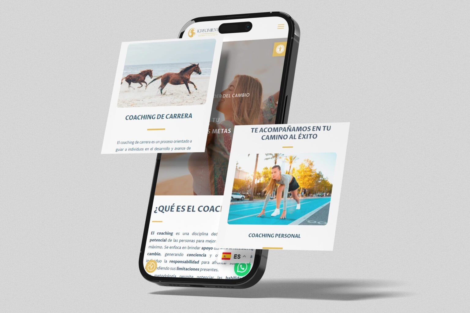Diseño web adaptable mostrado en el catálogo de Win Innovación